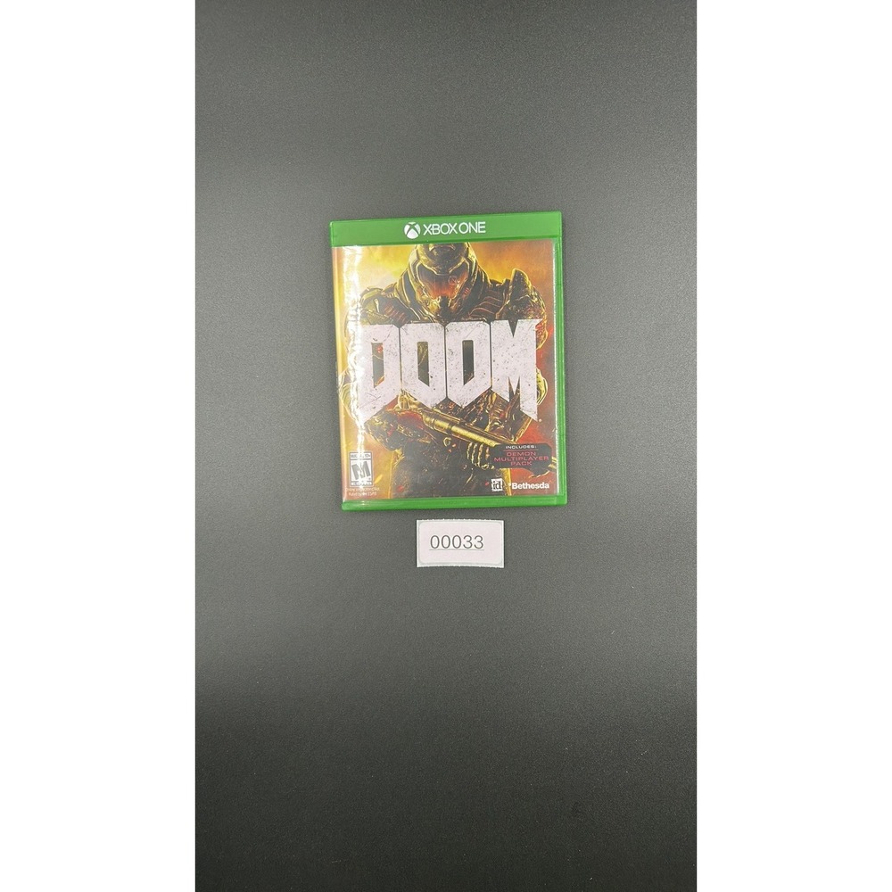 DOOM 2016 Xbox One Physical Disc Edition Bethesda id Software FPS Game